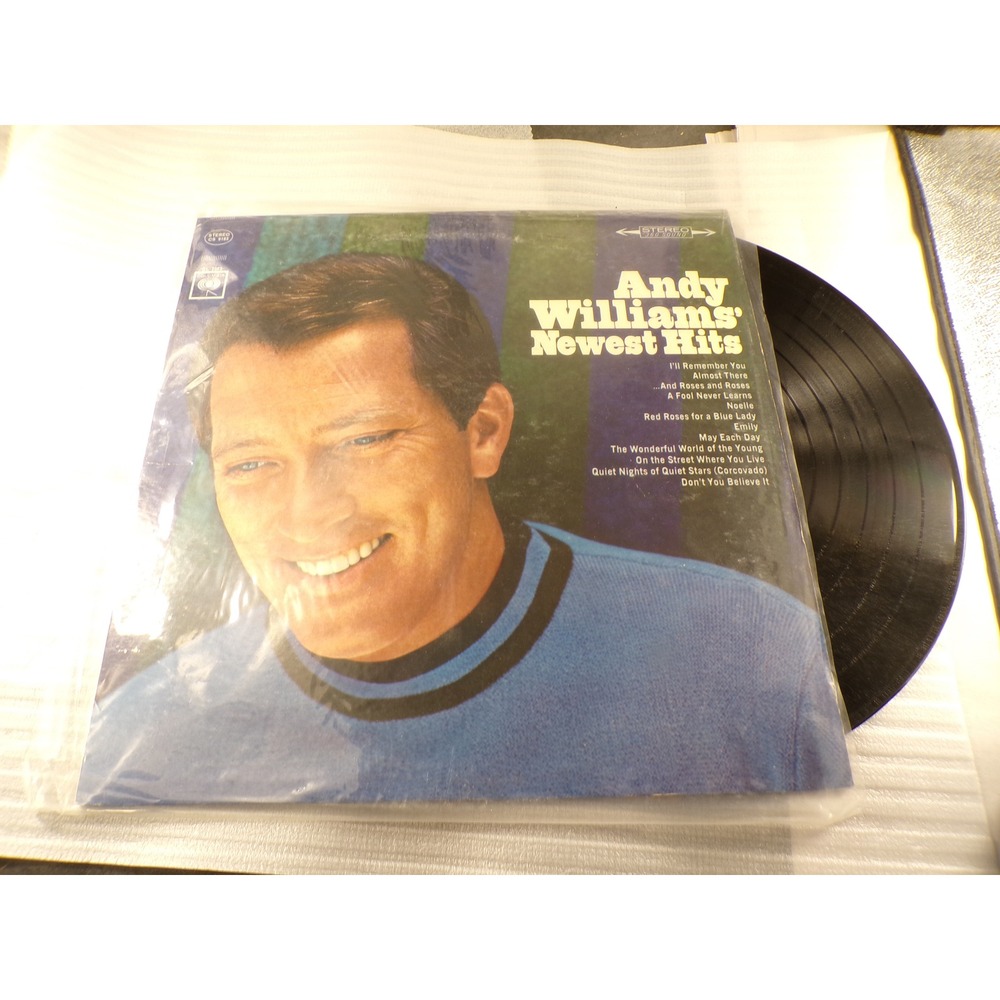 Andy Williams Newest Hits Vinyl LP Columbia CS 9183 Stereo 1965 Pop Vocal Record